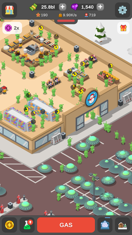 #2. Idle Gas Station Tycoon (iOS) By: Lime Games