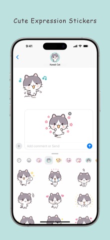 Kawaii Cat:Fun Stickers screenshot
