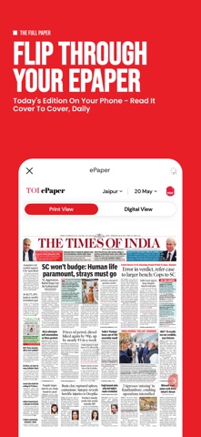 TOI Breaking News App & ePaper iPhone screenshot 3