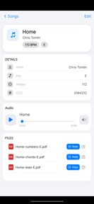 Worship Schedule screenshot