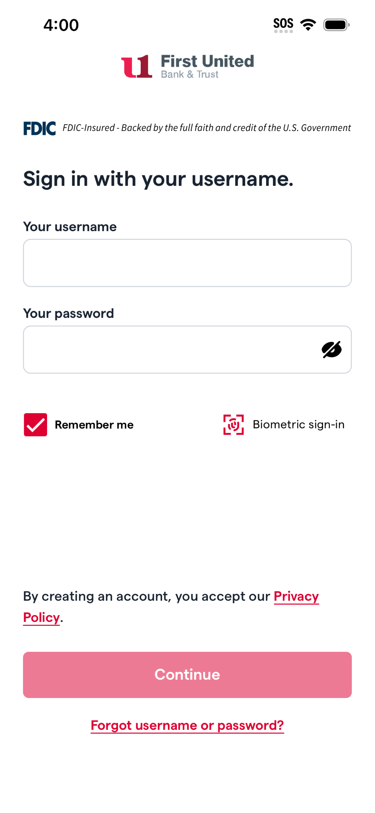 My Bank First United Mobile