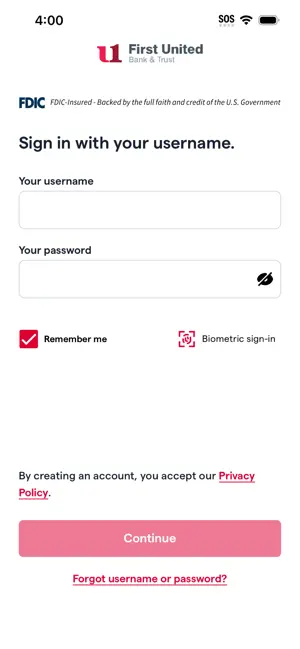 My Bank First United Mobile screenshot 1