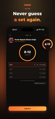 Forge: Gym & Fitness Coach iPhone screenshot