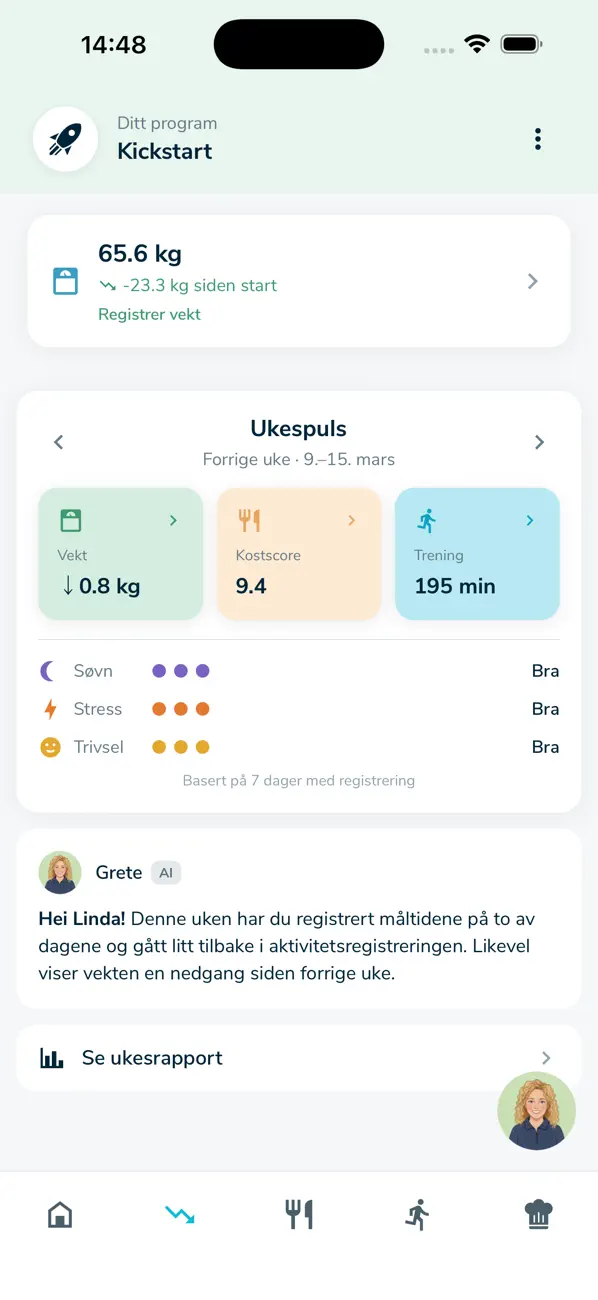 Screenshot #2 pour Grete Roede – Vektkontroll