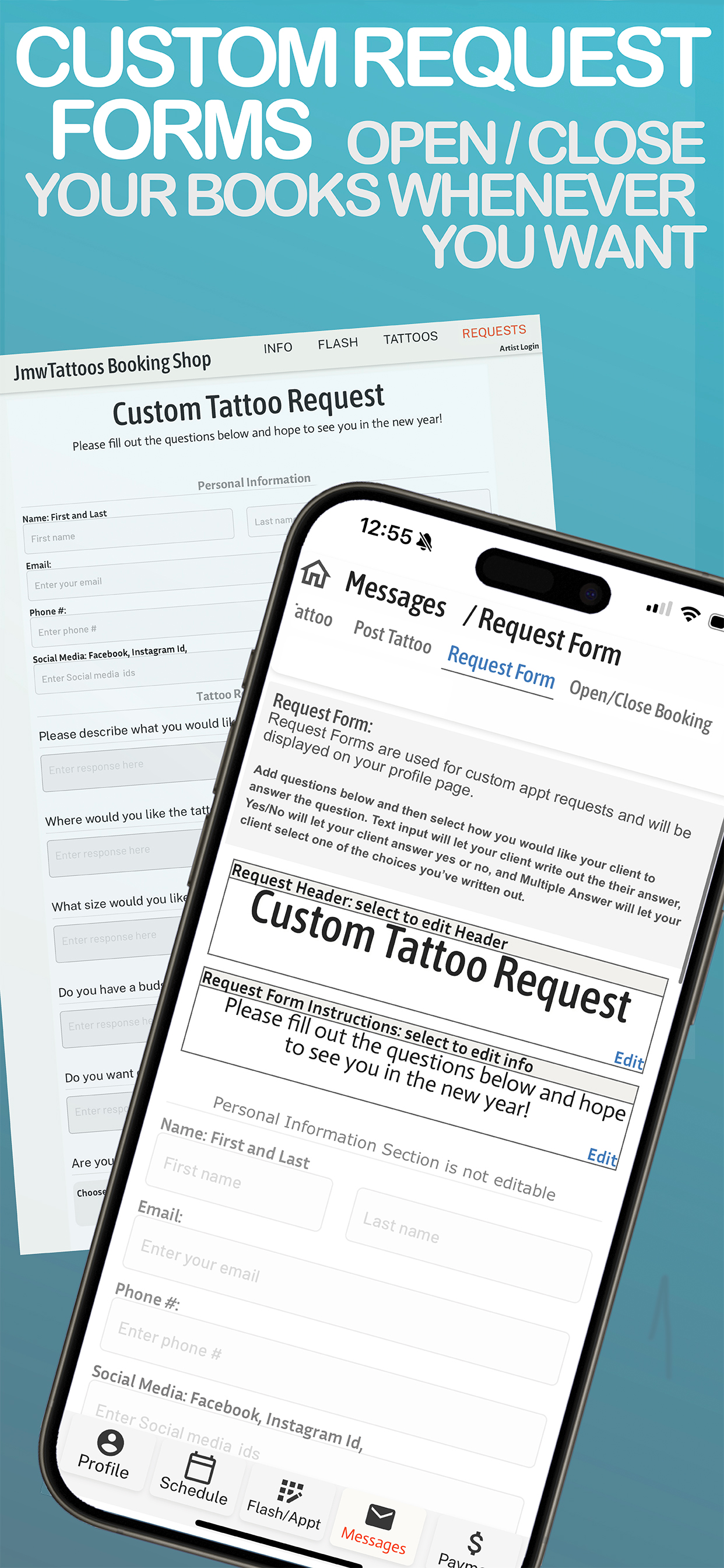 Tattoo Booking Shop
