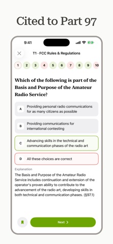 Ham Radio Exam Prep 2026 iPhone screenshot