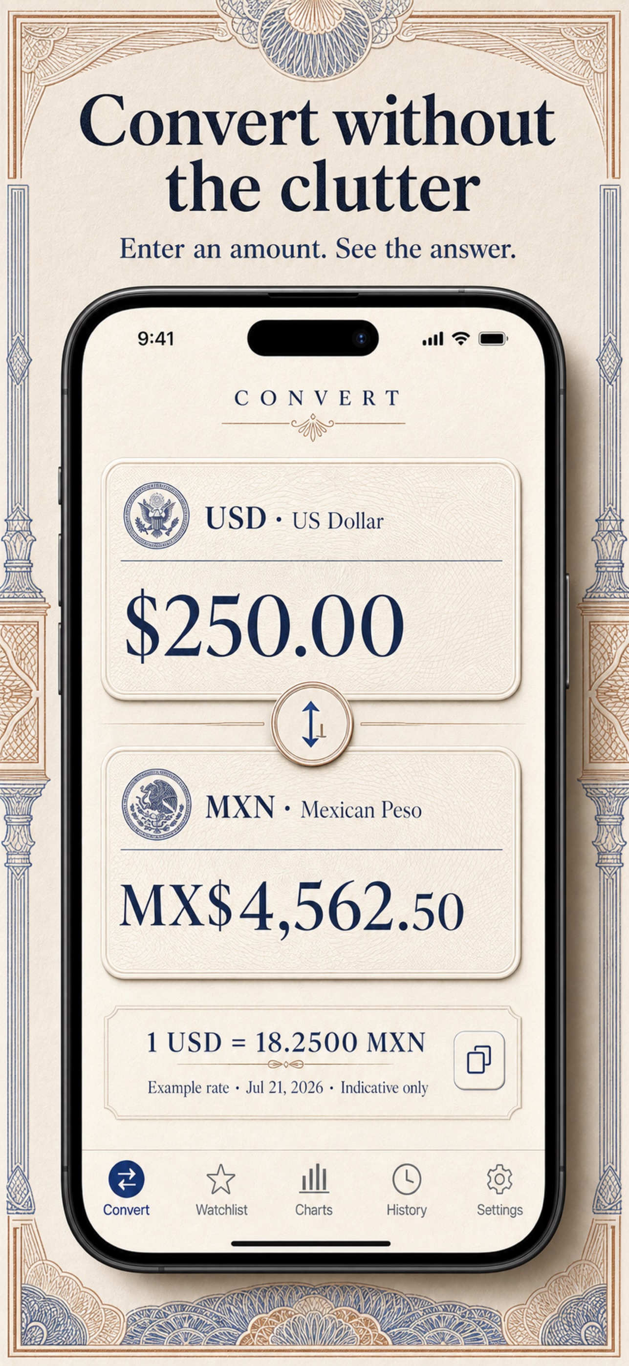 Screenshot 1 of Pound to Dollar Euro Converter