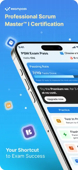PSM I Exam Pass - Scrum Test screenshot 1