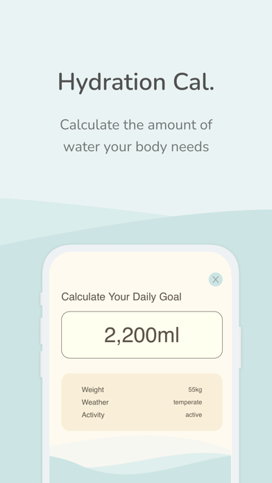Daily Water Tracker WooMool Screenshot