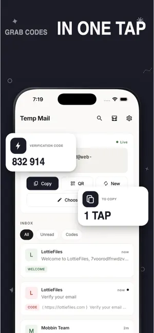 Temp Mail — Temporary Email screenshot 2