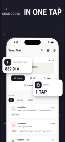 Temp Mail — Temporary Email Screenshot 2 of 8