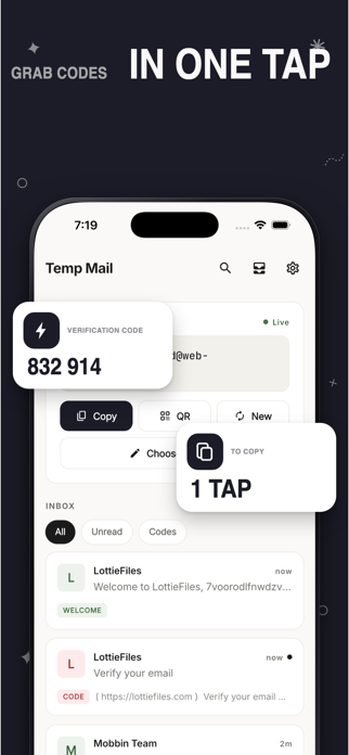 Temp Mail — Temporary Email Screenshot 2 of 8