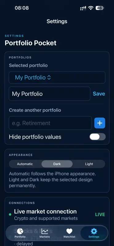 Portfolio Pocket screenshot 9 of 9