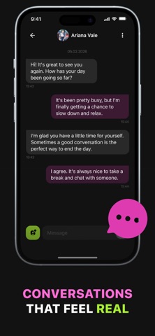Crushy AI: Characters AI Chat iPhone screenshot
