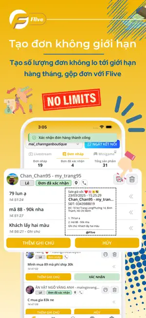 Flive: Chốt Đơn Không Giới Hạn screenshot 3