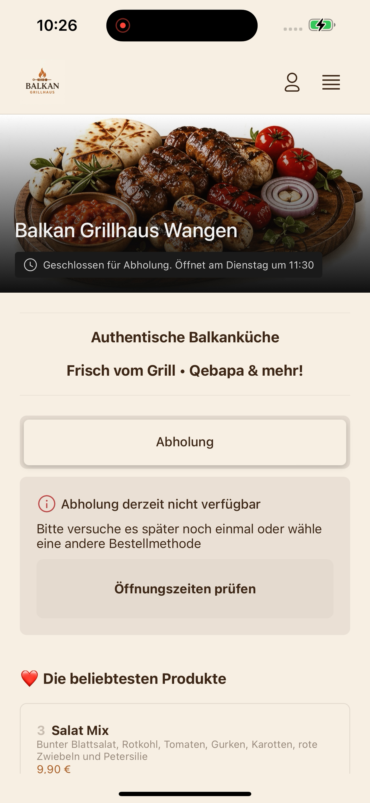 Balkan Grillhaus Wangen screenshot 3