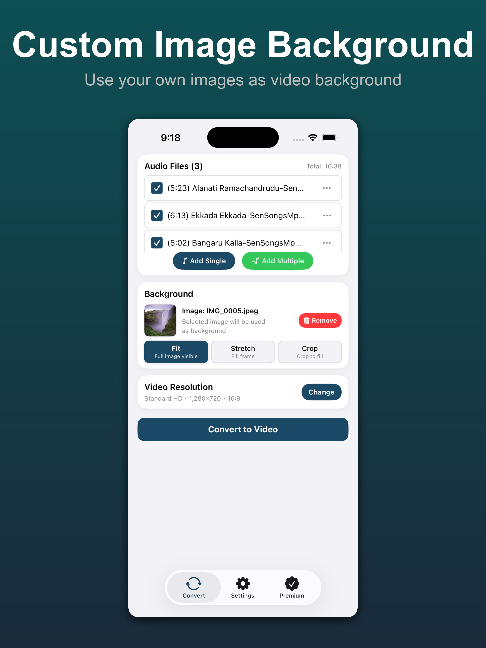 Audio to Video Converter Easy