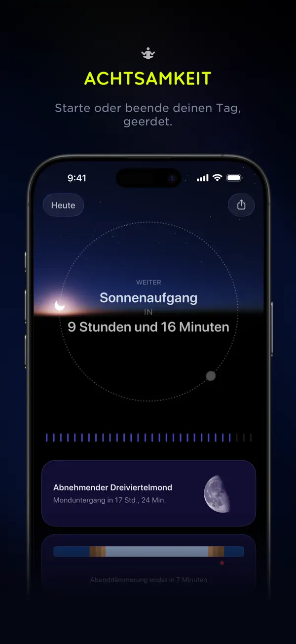 Lumy, Sonnentracker Fotografie iPhone App Screenshot 5 – Foto & Video