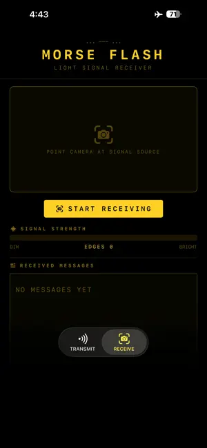 MorseFlash: Light Signals screenshot 2