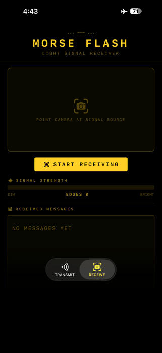 MorseFlash: Light Signals Screenshot 2 of 2
