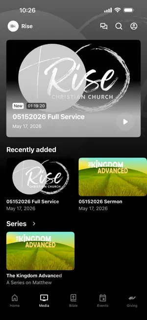Rise Christian Church screenshot 2