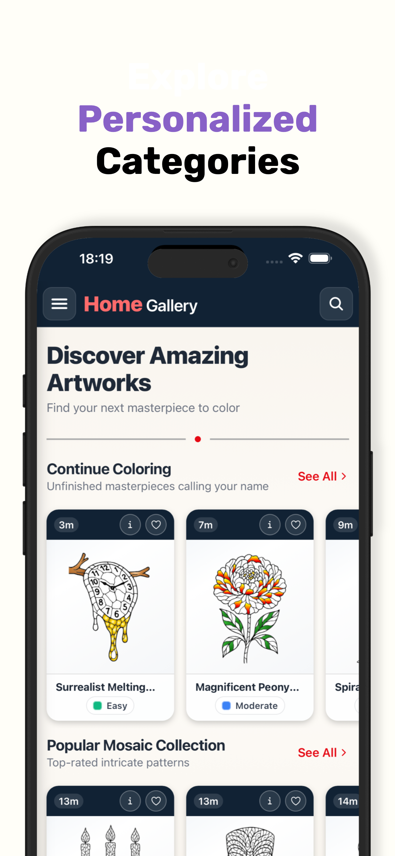 FikaTap: Mindful Coloring Art screenshot 3