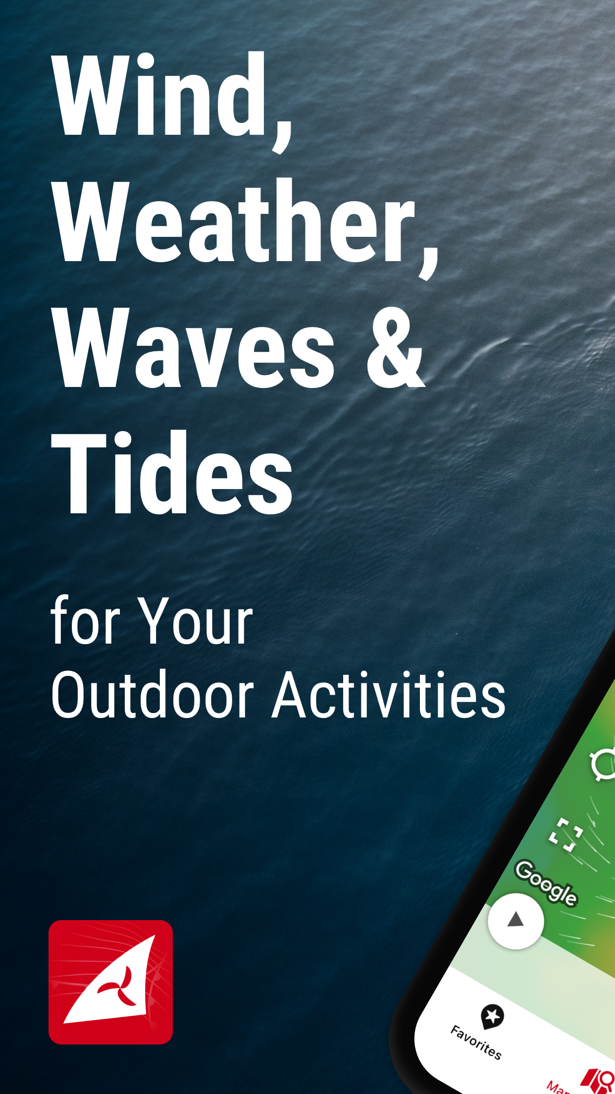 Windfinder: Wind & Weather map screenshot 1