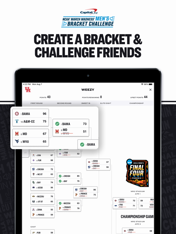 NCAA March Madness Live iPad screenshot 3 - Sports app