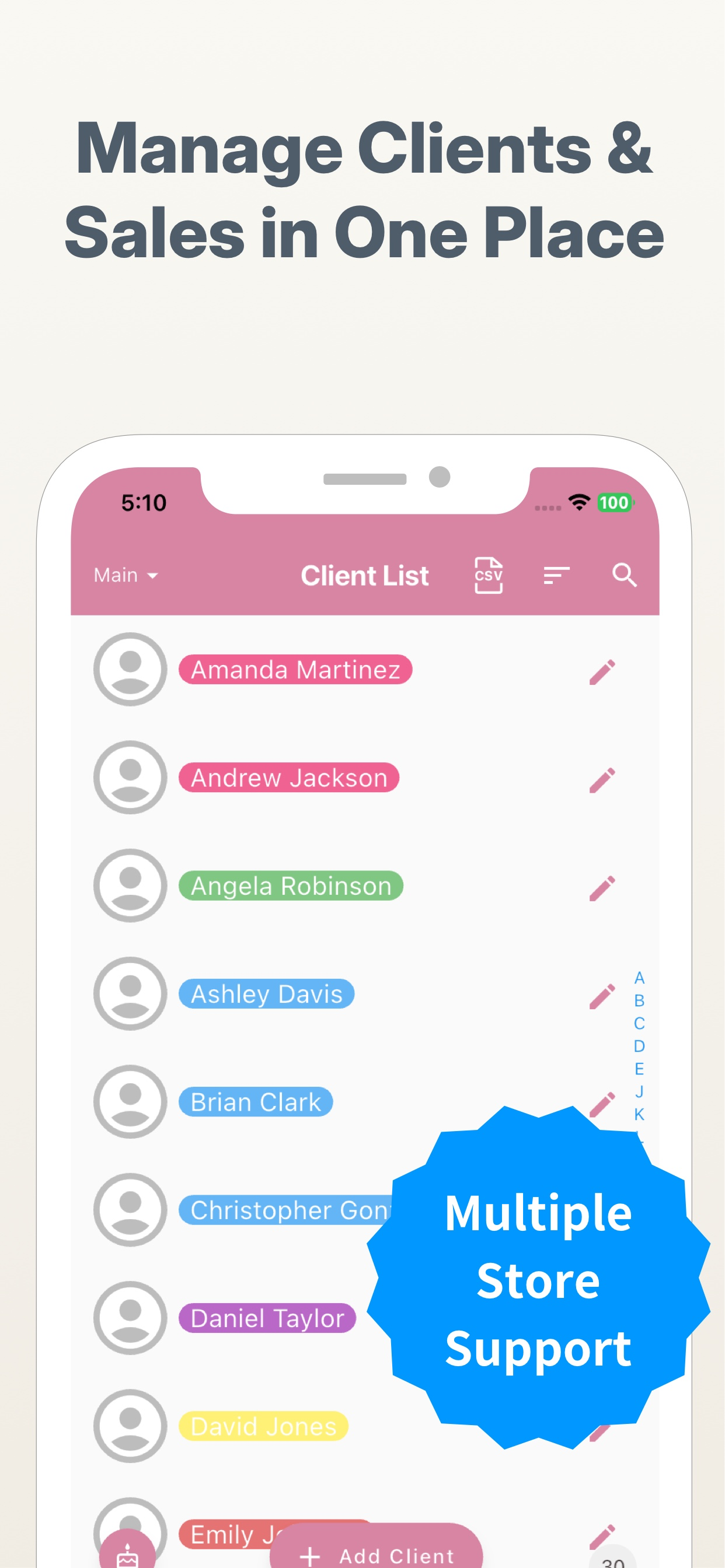ClientNote: Salon CRM, Booking