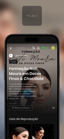 Curso Nati Moura screenshot