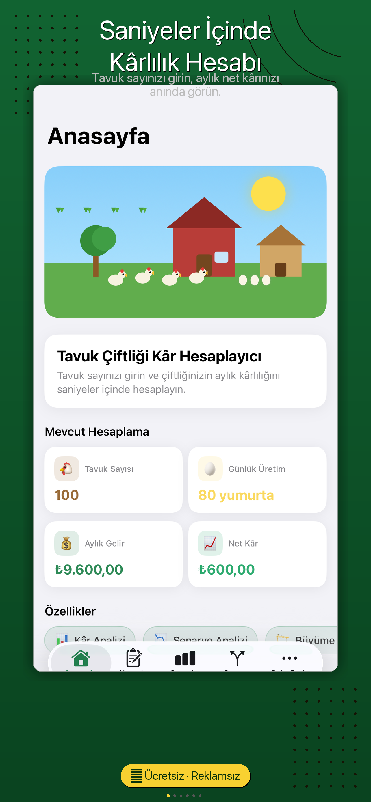 Tavuk Çiftliği Kâr Hesaplayıcı screenshot 6