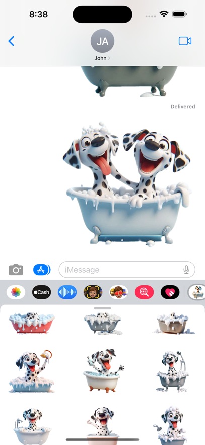 Dalmatian Bath Stickers