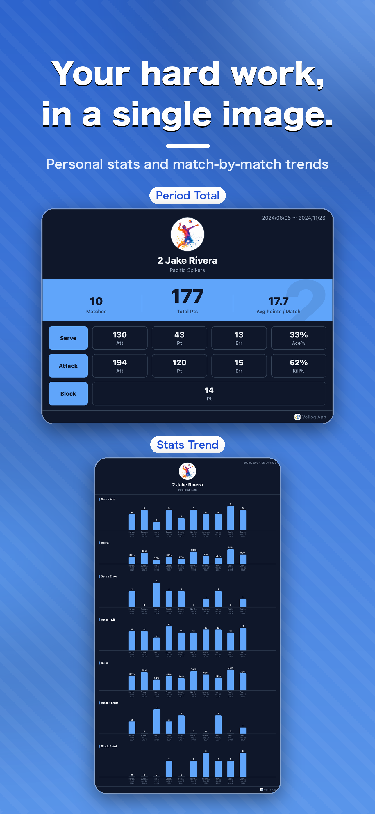 Vollog - Volleyball Stats screenshot 4