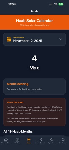 Mayan Charts screenshot