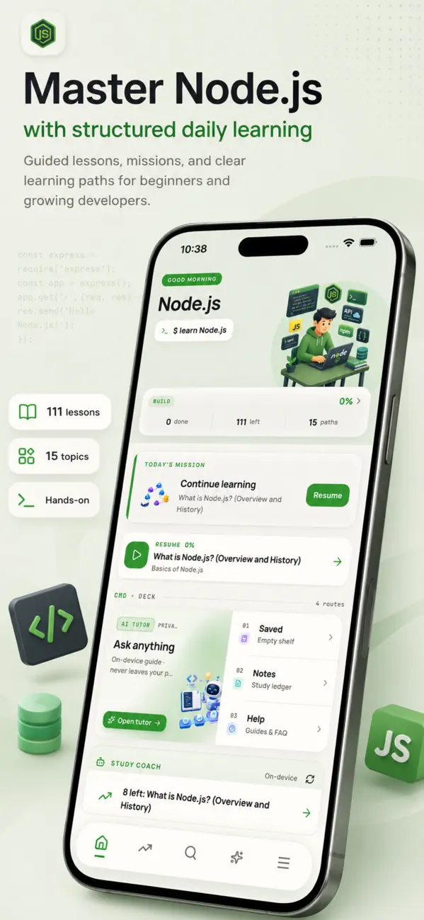 Screenshot #1 pour Learn Node.js - Backend Coding