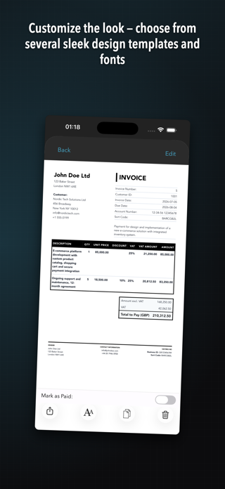 Invoice Template Pro Screenshot 2 of 10