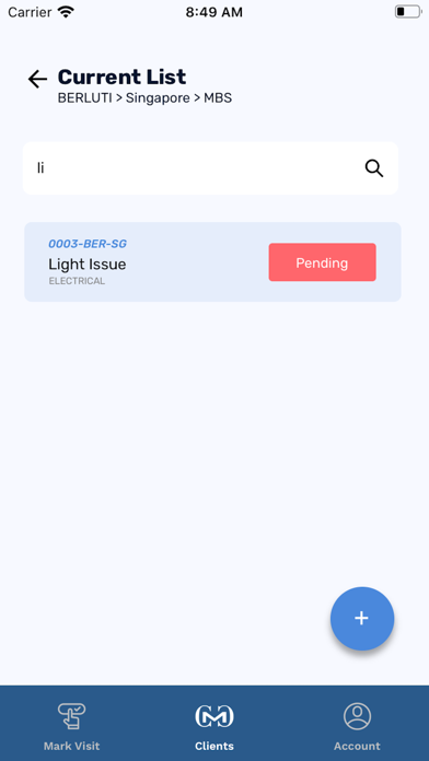 CCM System App Screenshot