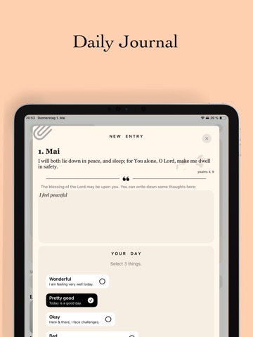 Blessed: Bible Chat iPad screenshot