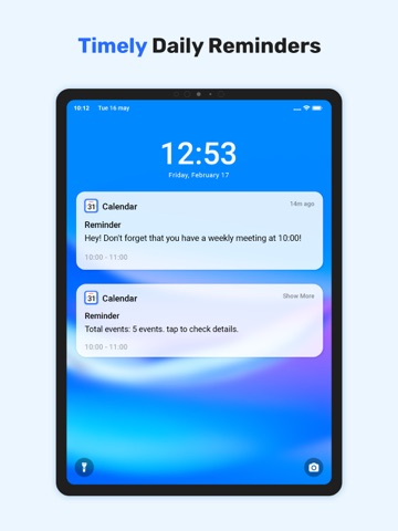 Simple Calendar - Calendar iPad screenshot