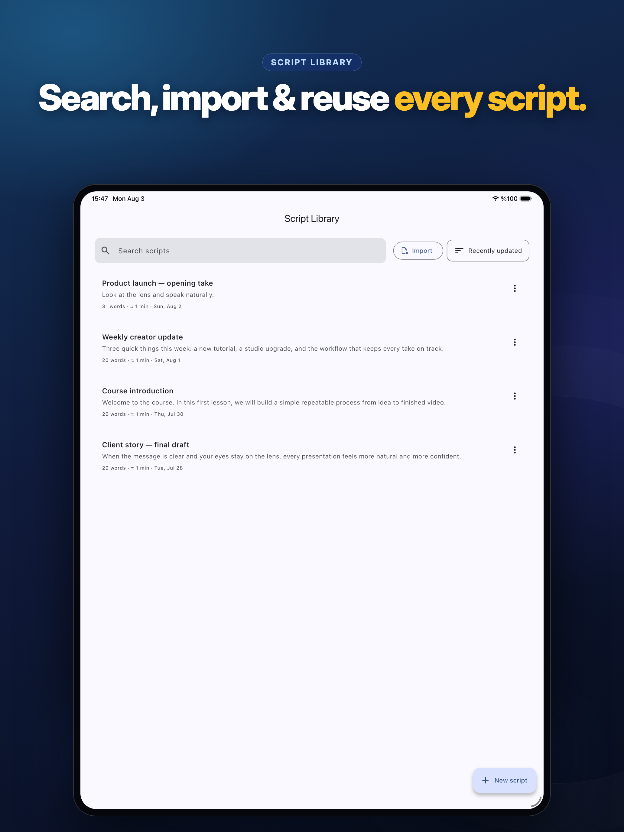 Teleprompter Studio: Video screenshot 10