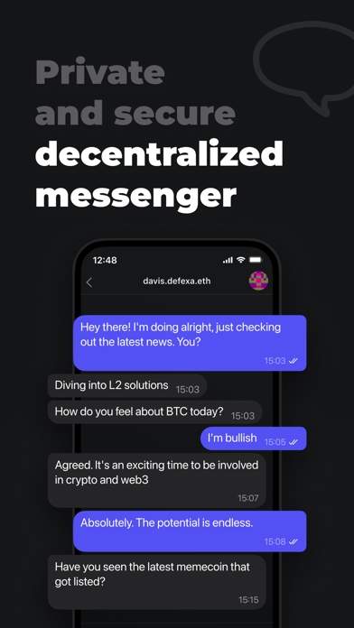 Defexa - Bitcoin Crypto Wallet Screenshot