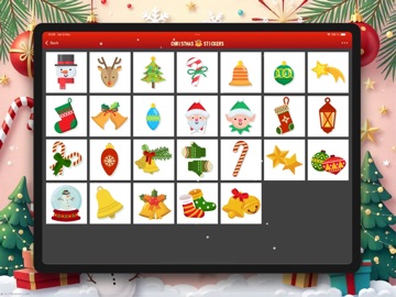 Stickers Christmas & New Year iPad screenshot