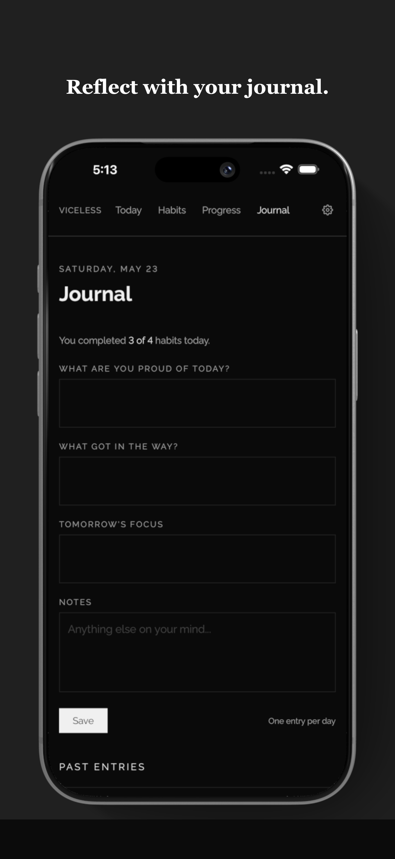 Viceless - Discipline Tracker