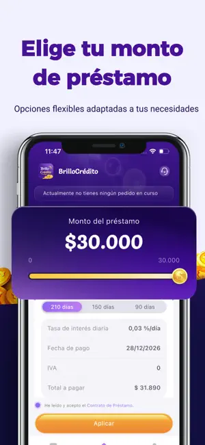 BrilloCrédito-prestamos&dinero iPhone screenshot 4