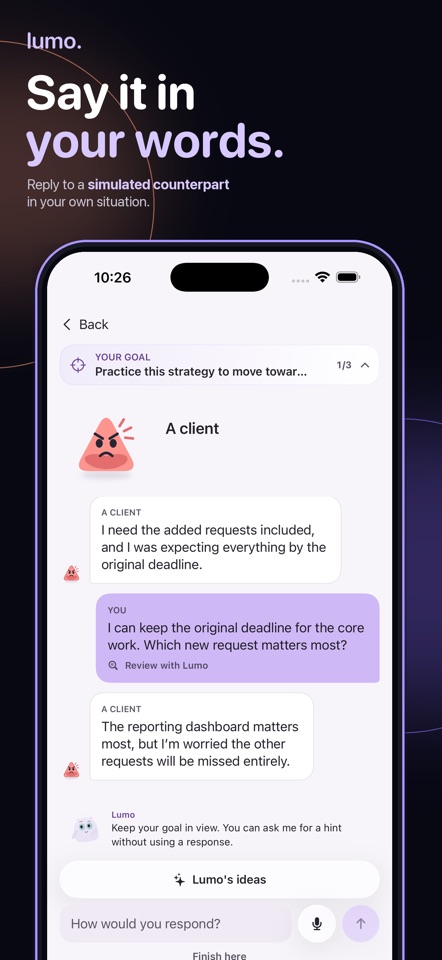 Lumo: Say What Matters screenshot 3