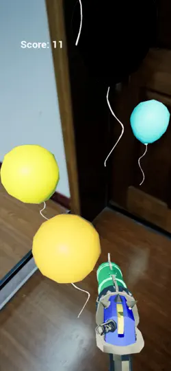 Captura de pantalla de SkyPop AR en iPhone 3