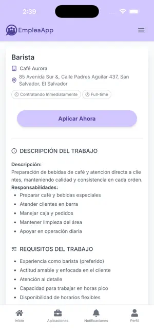 EmpleaApp screenshot 4