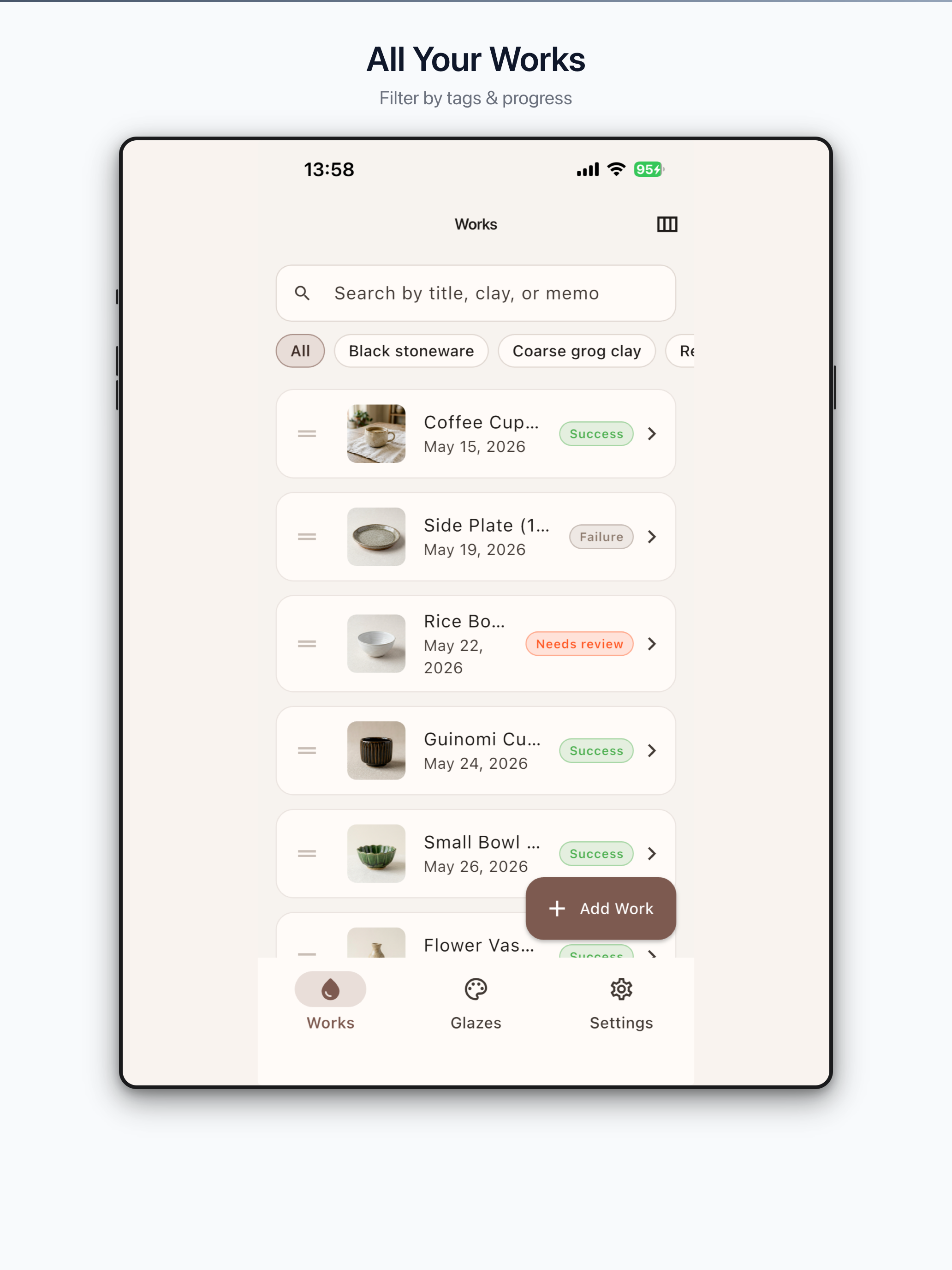 KilnNote screenshot 8