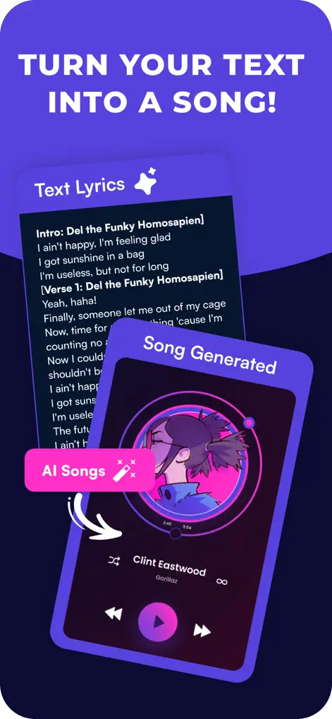 AI Text To Song Generator - Music App | MWM
