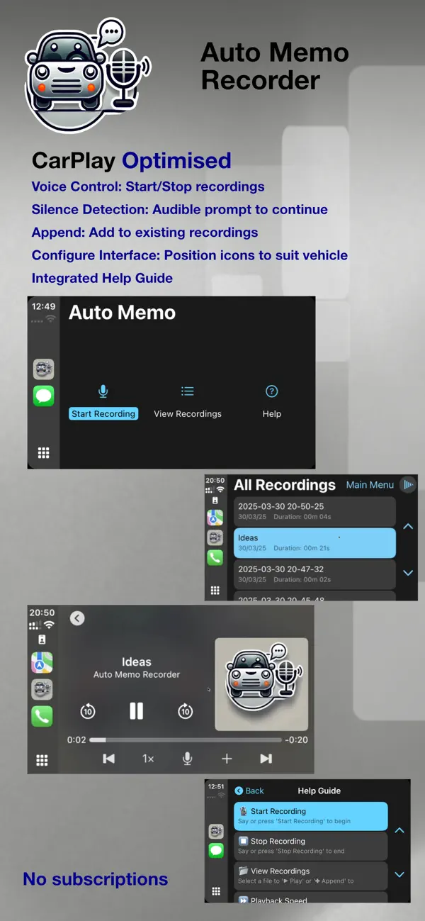 Screenshot #3 pour Auto Memo Recorder